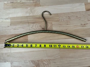 Juego de 6 perchas vintage de mediados de siglo cuerda de lujo de latón macizo - Imagen 1 de 3