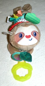 Infantino Music & Motion Sloth Pull Down Plush Toy Teether Lovey Stuffed Animal - Picture 1 of 5