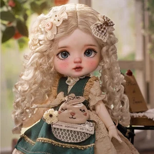 1/6 Resina BJD SD Bola Articulada Muñeca Cabello Rizado Niña Conjunto Completo Maquillaje Facial Regalos - Imagen 1 de 6