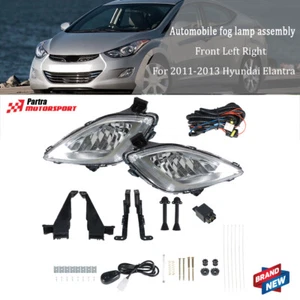 For 2011-2013 Hyundai Elantra Clear Bumper Fog Light Lamp w/Bulb Left+Right - Bild 1 von 8