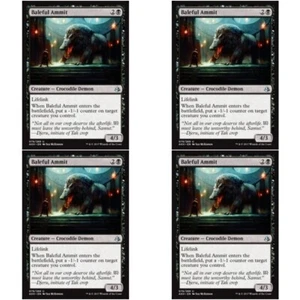 4 x BALEFUL AMMIT CASI NUEVO Amonkhet Magic The Gathering Negro - Demon Unc - Imagen 1 de 1