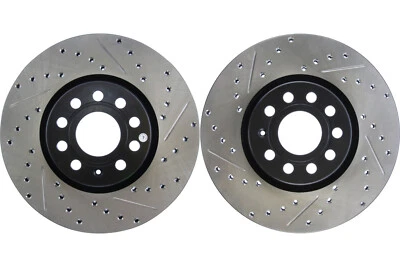 Front PAIR Stoptech Disc Brake Rotor for 2008-2014 Audi TT (42590) Foto 1 de 4