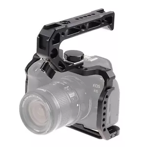 US AC Camera Cage with Top Handle Grip for Canon EOS R5C R5 R6 Video Rig Camera - Picture 1 of 12