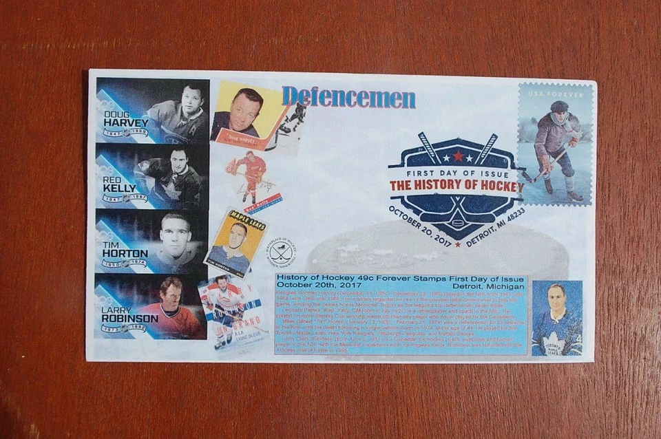 History of Hockey 49c Forever Stamp FDC Bullfrog Cachet Sc#5253 15544 Defence - Image 1 of 1