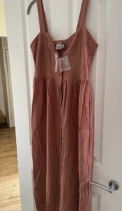 ladies maxi linen summer dress size 10 - Picture 1 of 6
