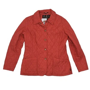 BARBOUR Steppjacke Gr 36 UK 10 Shaped F/Weight Quilted Jacket Rot Red Nyon Class - Bild 1 von 7