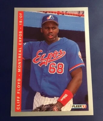 1993 Fleer # 92 CLIFF FLOYD Rookie Rc Montreal Expos Great Card !  - Image 1 of 2