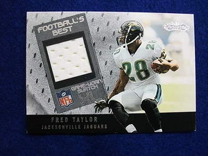 2002 Showcase Fred Taylor game worn jersey card Jaguars - Picture 1 of 1