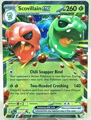 Sv05: Temporal Forces - Scovillain Ex Double Rare Holo #022/162 Pokemon TCG - Image 1 of 2