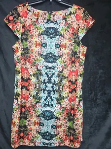 Vintage R&K Original Plus Size 20W Tropical Floral Coastal Sleeveless Dress - Picture 1 of 4