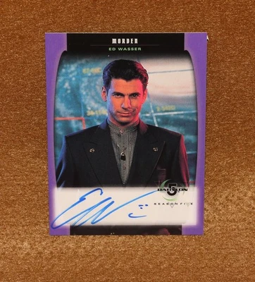 Babylon 5 1998 Season 5 A17 Ed Wasser Morden Autograph Skybox - Image 1 of 3