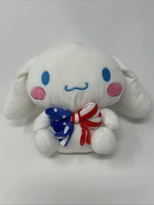 Sanrio **HELLO KITTY PATRIOTIC CINNAMOROLL** 8" PLUSH** Red White & Blue - Picture 1 of 4
