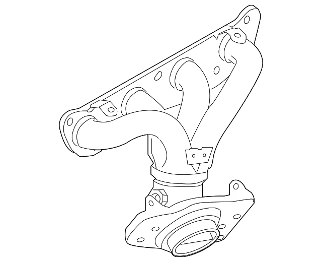 Colector de escape original Nissan 14002-ED80A Foto 1 de 2