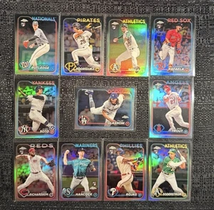 2024 Topps Chrome Refractor Complete Your Set You Pick Baseball Card MLB - Bild 1 von 1