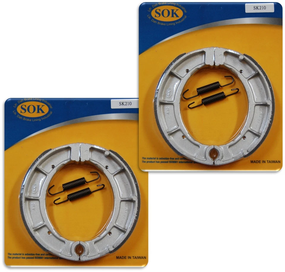 ZAPATOS DE FRENO DELANTEROS + resortes aptos para YAMAHA YFB 250 Timberwolf 1995-1998 YFB250 Foto 1 de 1