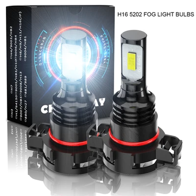 2x 5202 / H16 LED Bombilla antiniebla blanca para Chevrolet Silverado 2500 HD 2007-2022 Foto 1 de 4