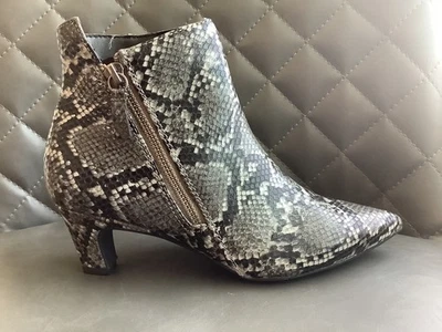 Семь циферблатов женщин Coralie уголь закуски кожи печати ботинок, размер 5,5 - Изображение 1 из 4