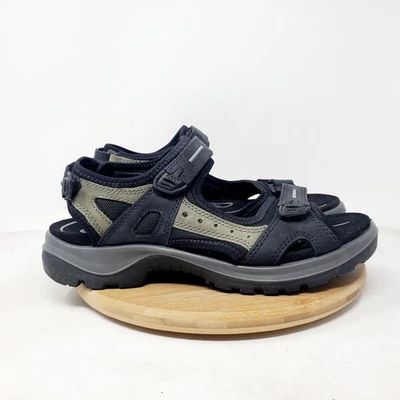 Ecco Yucatan Sandals Womens 40 Black Shoes Walking Hiking Straps Casual Outdoor - Image 1 of 4