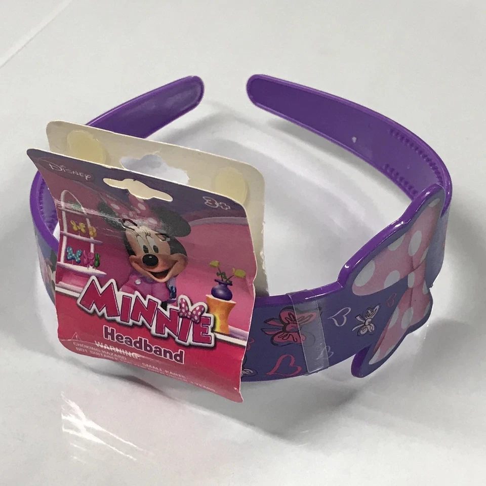 Letrero de lazo, diadema ancha impresa en plástico Disney Minnie Foto 1 de 1