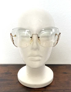 1970s 1980s Oversized Rimless Eyeglasses - Picture 1 of 11