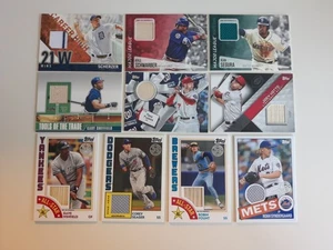2002-2020 Topps Baseball Relic Card Lot ( 10 ) Schwarber,Votto,Yount,Turner + + - Picture 1 of 8
