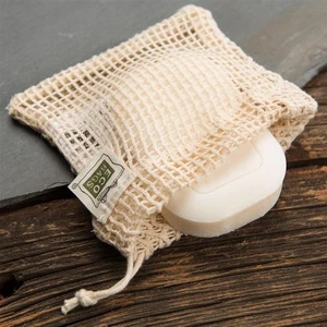 ECOBAGS Natural Cotton Soap Bag, Pack of 2 - Picture 1 of 1