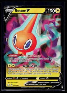 🎴Rotom V #058/196 SWSH11: Lost Origin ultra raro casi como nuevo + - Imagen 1 de 2