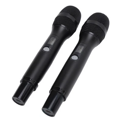 Dual Wireless Microphone UHF Dynamic Handheld Cordless Microphone AM - Image 1 of 4