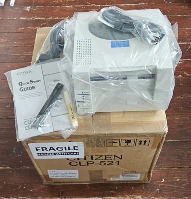 NEW Citizen CLP-521 Thermal Barcodel Label Printer + Ethernet Port Network Card - Image 1 of 3