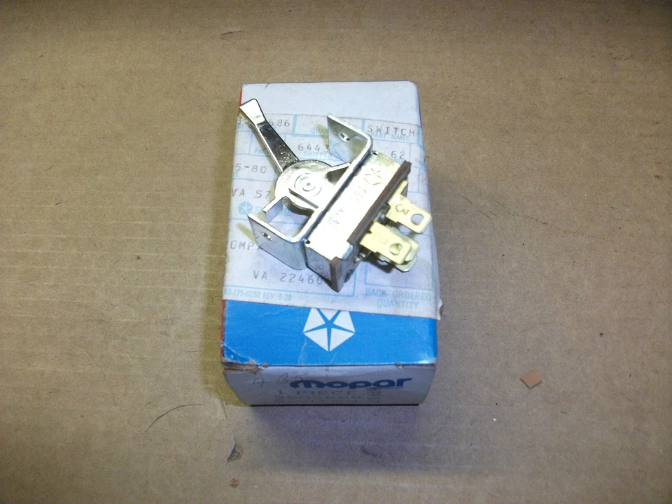 NOS Mopar 1973-1976 GTX, Charger heater control switch # 3502686 - Image 1 of 1