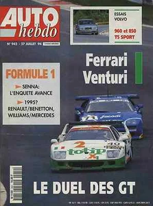 AUTO HEBDO n°942 27/07/1994 BERLINETTE HOMMELL MERCEDES 280 - Foto 1 di 1