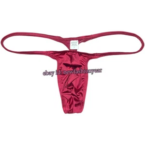 Sexy Men's Thong Ice Silk G-String Underwear Mini Bikini Briefs Jockstrap Tangas - Picture 1 of 56