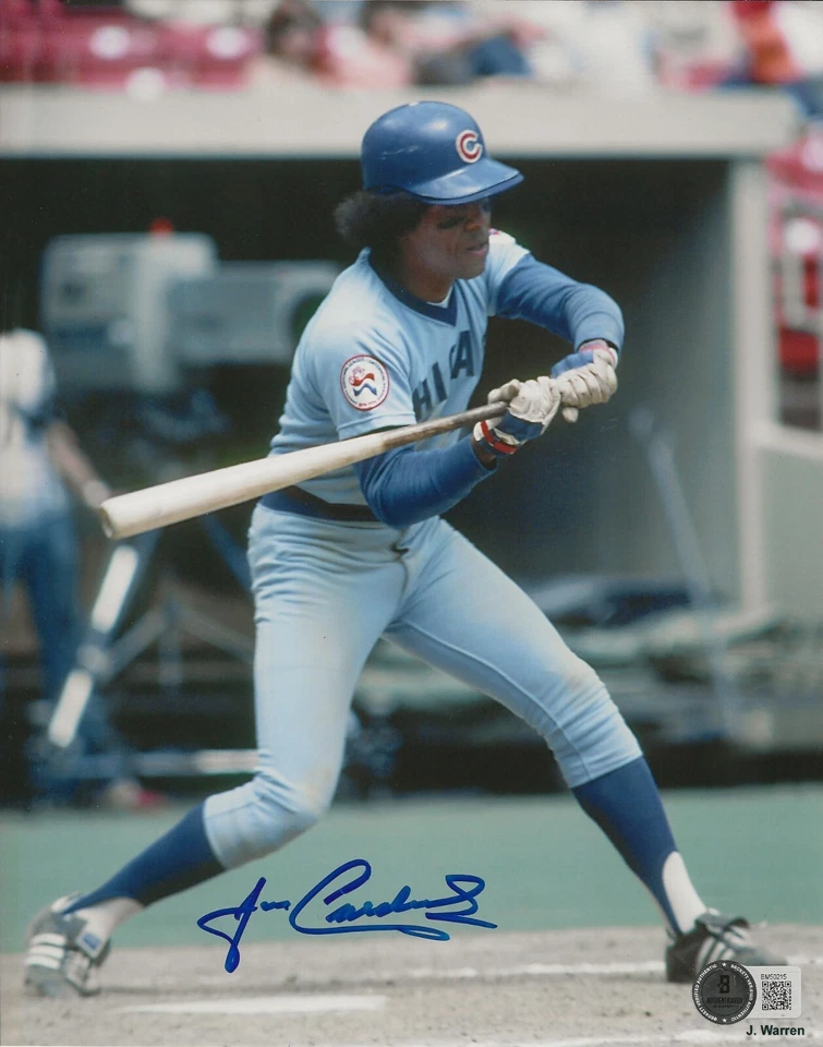 Foto firmada por José Cardenal de los Cachorros de Chicago 8x10 autografiada Beckett certificado de autenticidad Foto 1 de 1