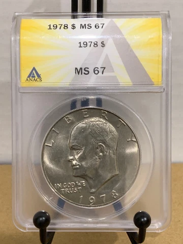 1978 Ike Dollar ANACS MS67 Mint State 67 #6157363 Cover