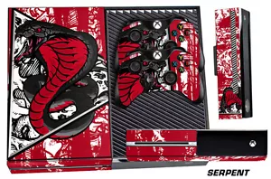 Skin für Xbox One 1 Konsole 2 Controller Grafik Aufkleber Aufkleber SCHLANGE - Bild 1 von 2
