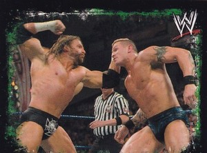 Randy Orton & Triple H 2009 Topps WWE Rivals Album Stickers Card #171 Spanish DX