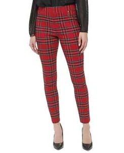 PANTALONES AJUSTADOS TOMMY HILFIGER A CUADROS TIRO MEDIO TALLA 2... USADO UNA VEZ!! WOW!! - Imagen 1 de 9
