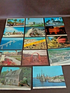 Assortment Of 14 Vintage Florida Souvenir Postcards - Picture 1 of 10