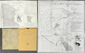 Geologic Survey Maps- Groundwater -1954 & Mineral Resources - 1956 For Minnesota - Picture 1 of 3