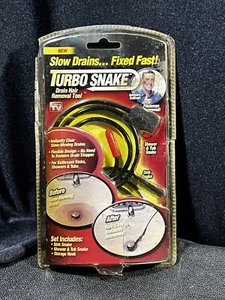 Turbo Limpiador Fregadero Serpiente Draga Desobstruir Drenaje Pelo Herramienta de Eliminación de Cepillo Fijo - Imagen 1 de 6