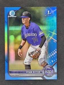 2022 Bowman Draft Chrome Blue Refractor /150 Ryan Ritter #BDC-136