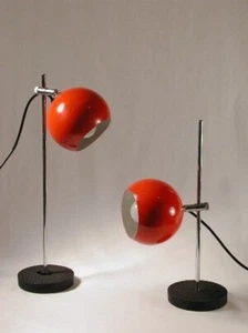 Vintage Hogar Interior Lámpara de Mesa Eyebal Pantalla Estudio Luz Decorativo - Imagen 1 de 3