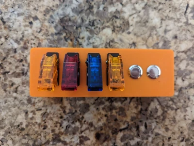 Customizable Breakout Box 4x Lighted Toggle 2x Push Button for  Apex Neptune - Image 1 of 4