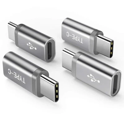 Micro USB Female to Type C Male Converter USB-C Adapter Converter Adapter UK x 4 - Image 1 of 4