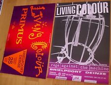 LIVING COLOUR RATM PRIMUS 2 original concert posters '93 '91