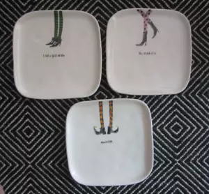 Rae Dunn Halloween Keramik 3er Set Hexe Strumpf Vorspeise Gezeiten Bitteller Neu - Bild 1 von 8