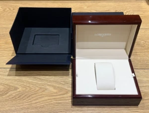 Genuine Original Current 2025 Longines Wooden Wood Watch Box Case Complete - Picture 1 of 8