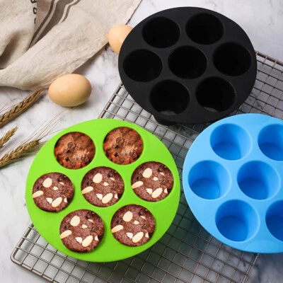 7 Mulden Silikon Air Fryer Form Cupcake Muffin Backform Kuchenform S/ / - Bild 1 von 4