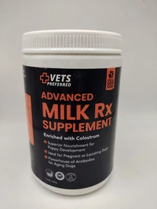 Vets Preferred Advanced Milk Rx Supplement 12 oz W/Colostrum Exp 06/2025