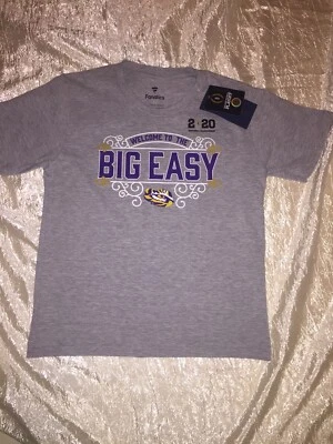 Camiseta de campeonato 2020 NCAA LSU Tigers talla pequeña 6-8 para niños Foto 1 de 4